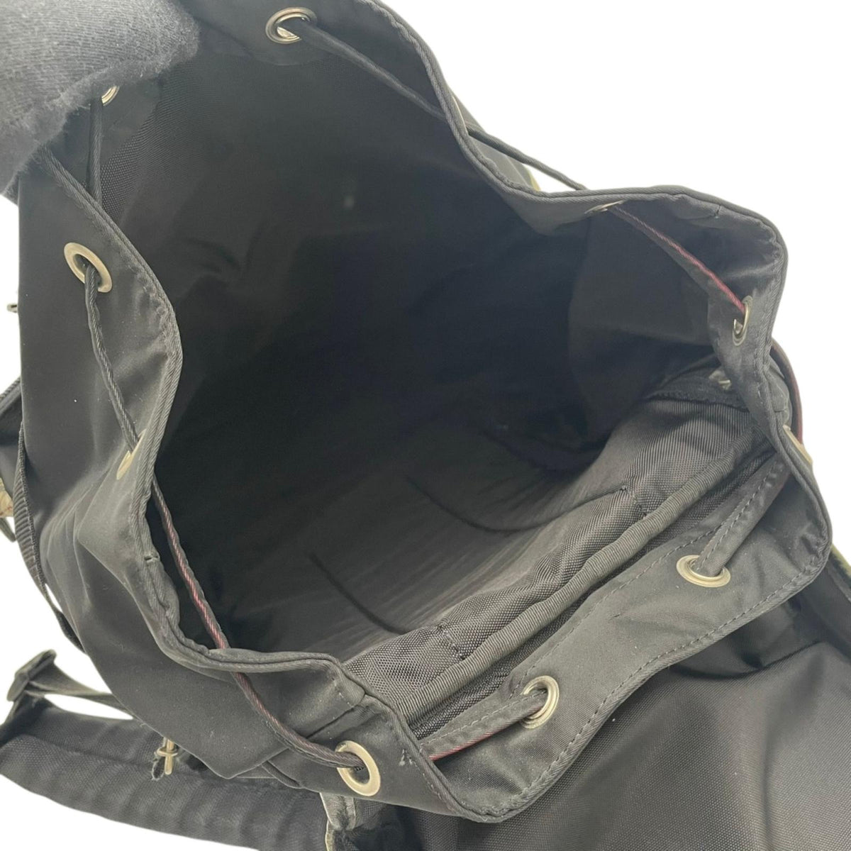 バーバリーブラックレーベル BURBERRY BLACK LABEL ノバチェック柄 ナイロン バックパック リュックサック デイパック ブラック 黒 ベージュ シルバー金具 A4収納可 通勤 通学 メンズ レディース ユニセックス 大容量 S88