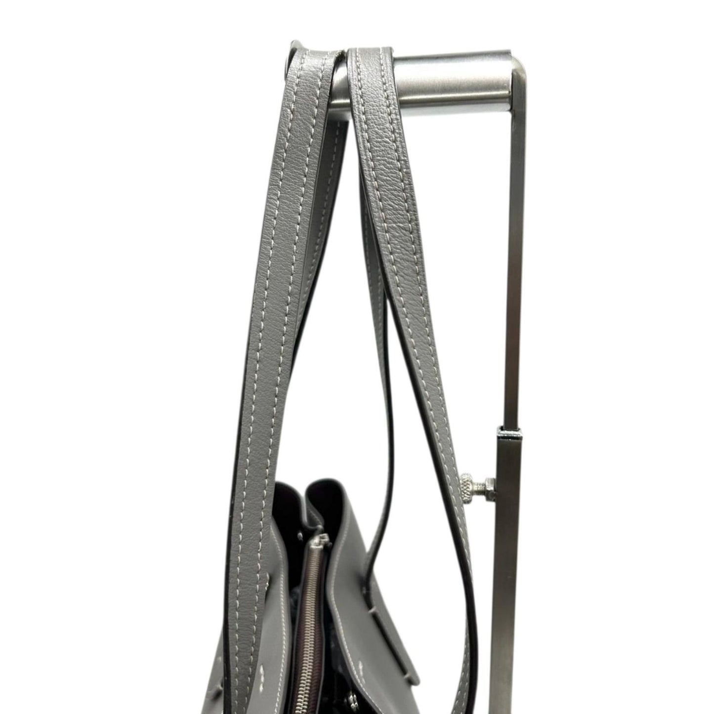 COACH コーチ トートバッグ F48733 レザー グレー A4収納可 肩掛け レディース 通勤 通学 ビジネスバッグ シンプル 大容量 ロゴチャーム付き エレガント スタイリッシュ 人気モデル クリーニング済み s31