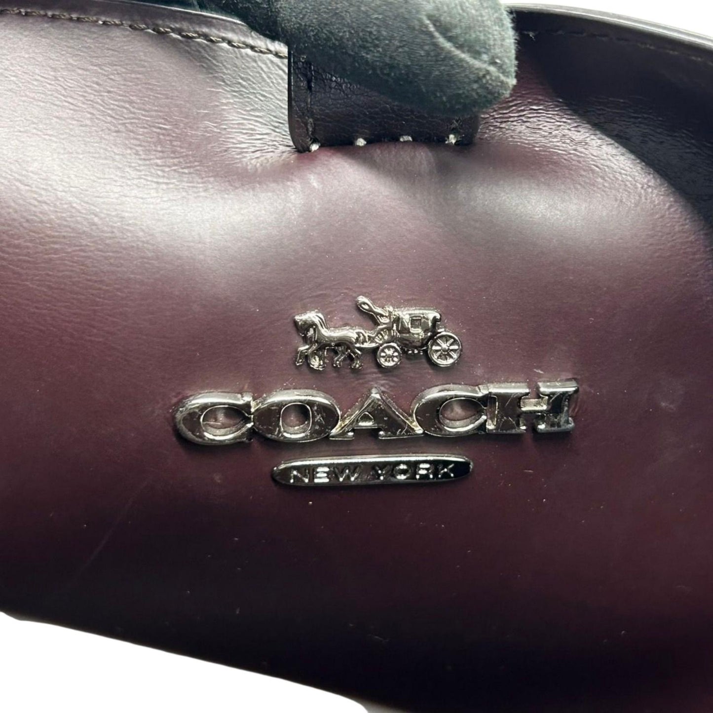 COACH コーチ トートバッグ F48733 レザー グレー A4収納可 肩掛け レディース 通勤 通学 ビジネスバッグ シンプル 大容量 ロゴチャーム付き エレガント スタイリッシュ 人気モデル クリーニング済み s31