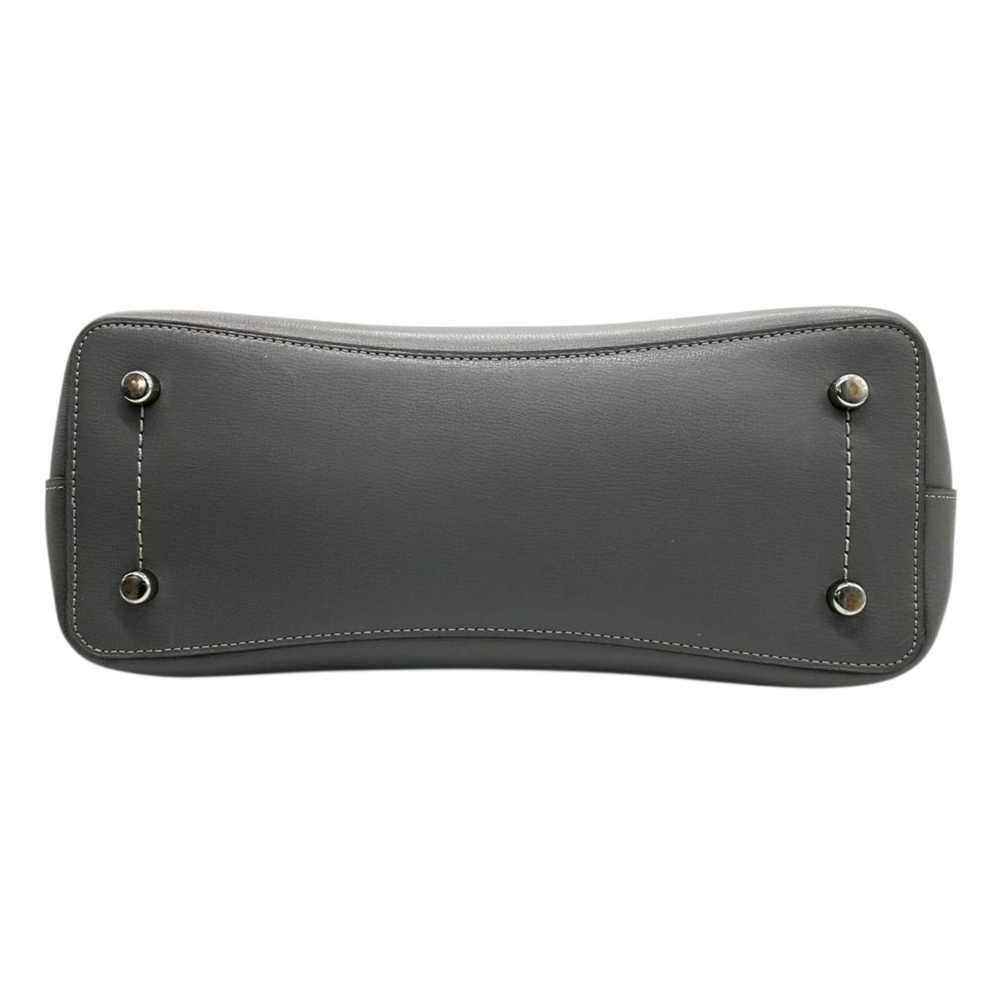 COACH コーチ トートバッグ F48733 レザー グレー A4収納可 肩掛け レディース 通勤 通学 ビジネスバッグ シンプル 大容量 ロゴチャーム付き エレガント スタイリッシュ 人気モデル クリーニング済み s31