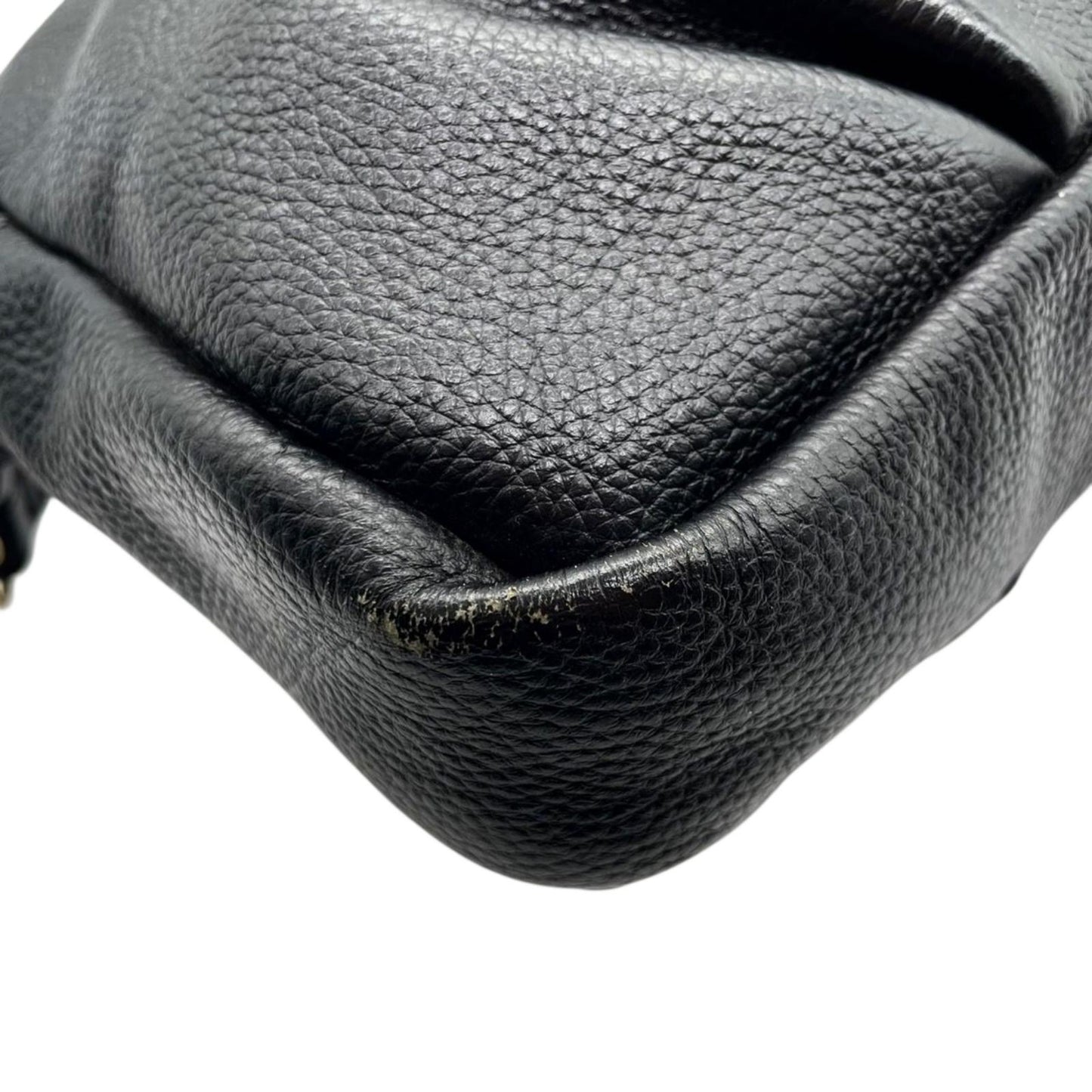 TORY BURCH トリーバーチ ショルダーバッグ ハンドバッグ 2WAY チェーンショルダー タッセル フリンジ デカロゴ レザー 本革 シボ革 ブラック 黒 ゴールド金具 レディース エレガント クラシック 大容量 クリーニング済み s39