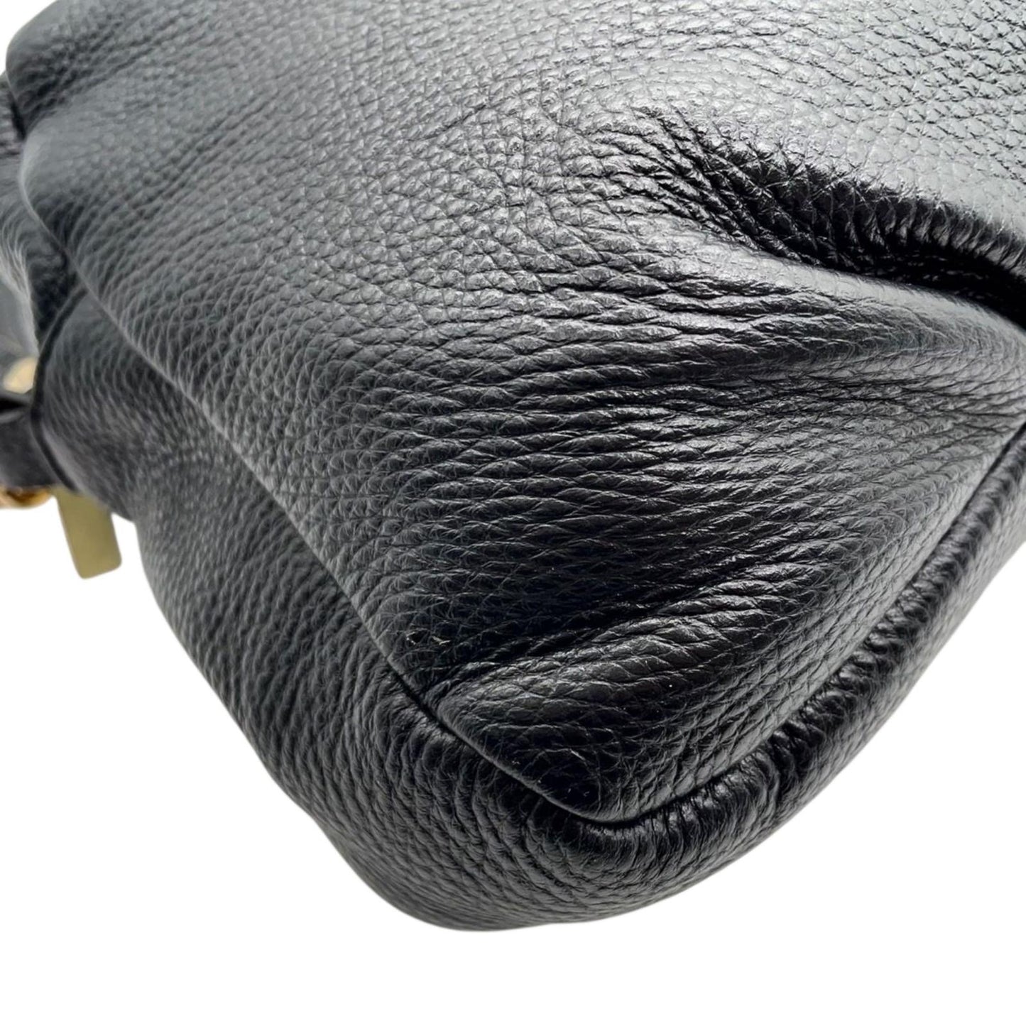 TORY BURCH トリーバーチ ショルダーバッグ ハンドバッグ 2WAY チェーンショルダー タッセル フリンジ デカロゴ レザー 本革 シボ革 ブラック 黒 ゴールド金具 レディース エレガント クラシック 大容量 クリーニング済み s39