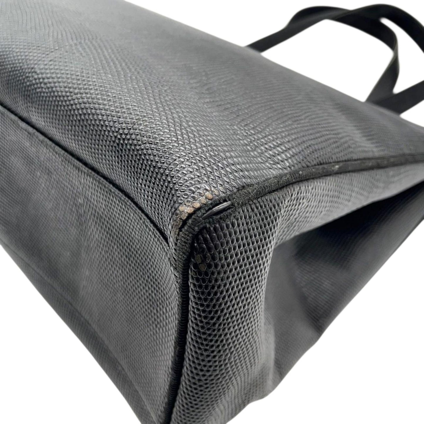 Salvatore Ferragamo フェラガモ ヴァラリボン ハンドバッグ トートバッグ BK-21 2530 レザー キャンバス ブラック 黒 ゴールド金具 A4収納可 レディース エレガント クラシック イタリア製 クリーニング済み C4