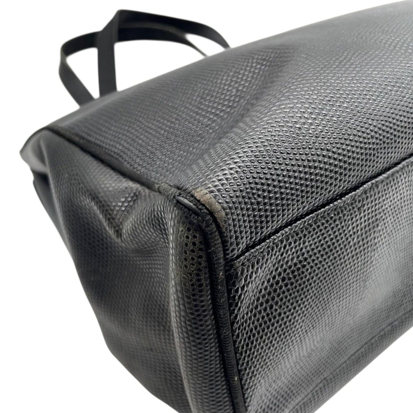 Salvatore Ferragamo フェラガモ ヴァラリボン ハンドバッグ トートバッグ BK-21 2530 レザー キャンバス ブラック 黒 ゴールド金具 A4収納可 レディース エレガント クラシック イタリア製 クリーニング済み C4