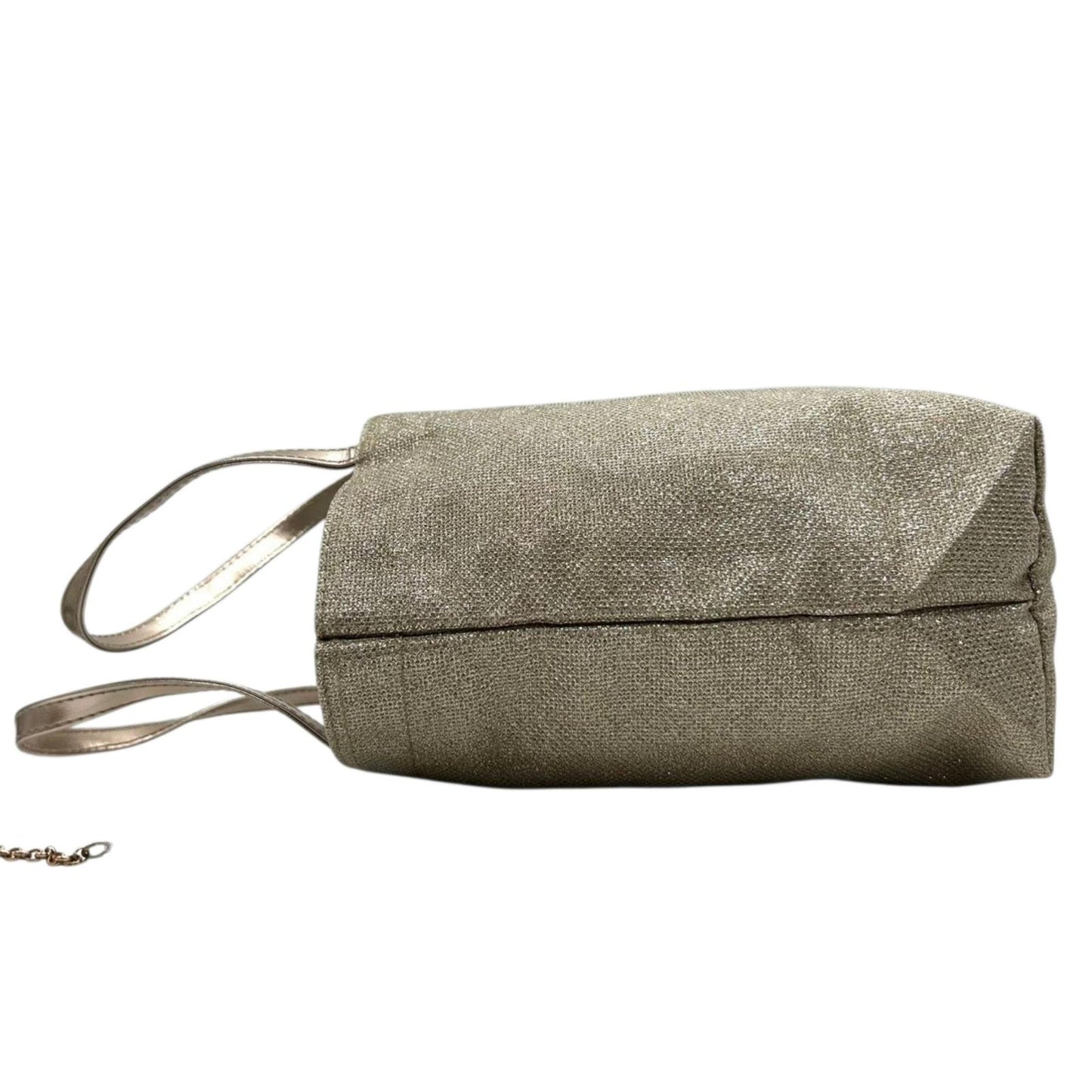 美品 アンテプリマミスト トートバッグ ハンドバッグ ラメ グリッター ロゴプレート キャンバス ゴールド シャンパンゴールド ポーチ付き レディース エレガント フェミニン お出かけ おしゃれ クリーニング済み U9