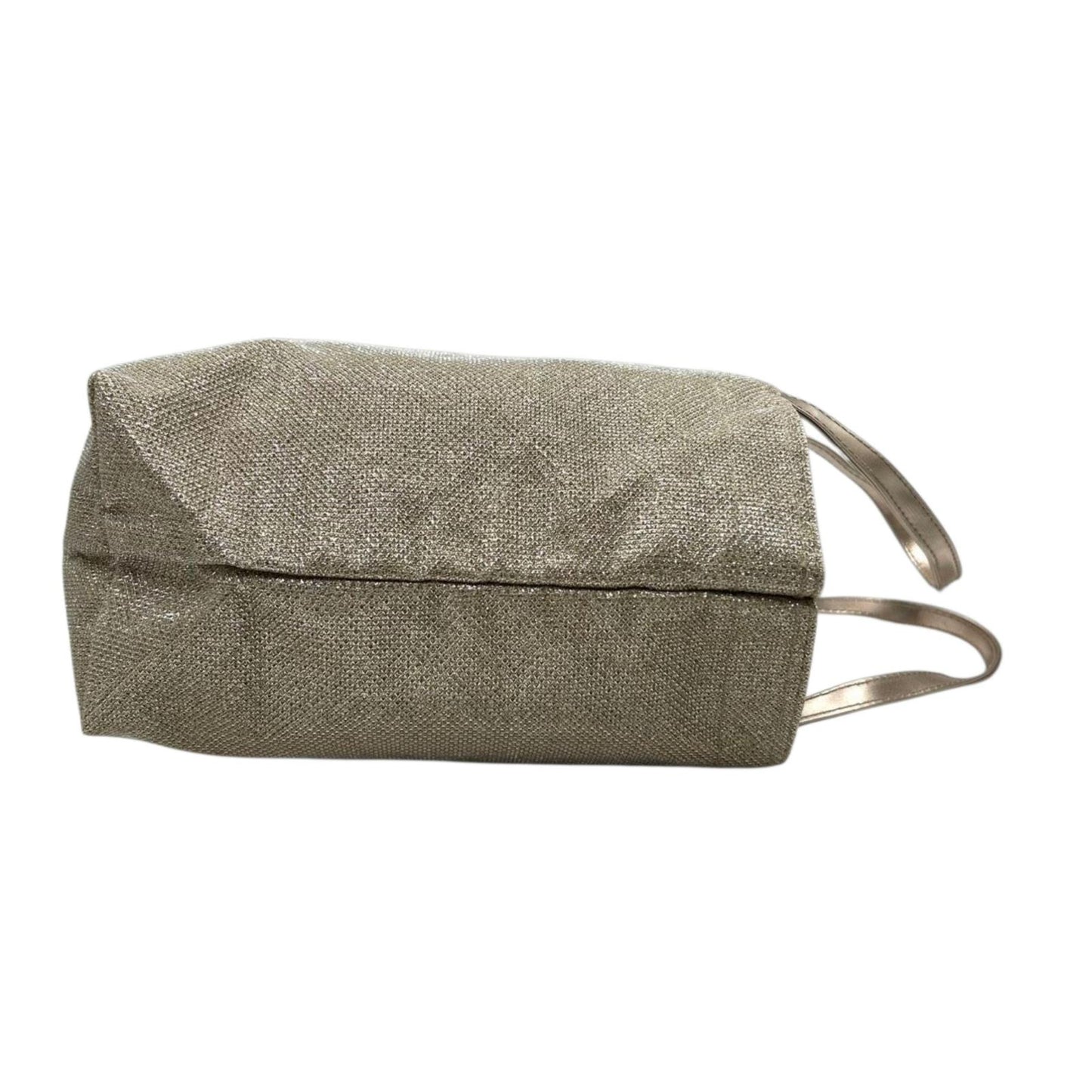 美品 アンテプリマミスト トートバッグ ハンドバッグ ラメ グリッター ロゴプレート キャンバス ゴールド シャンパンゴールド ポーチ付き レディース エレガント フェミニン お出かけ おしゃれ クリーニング済み U9