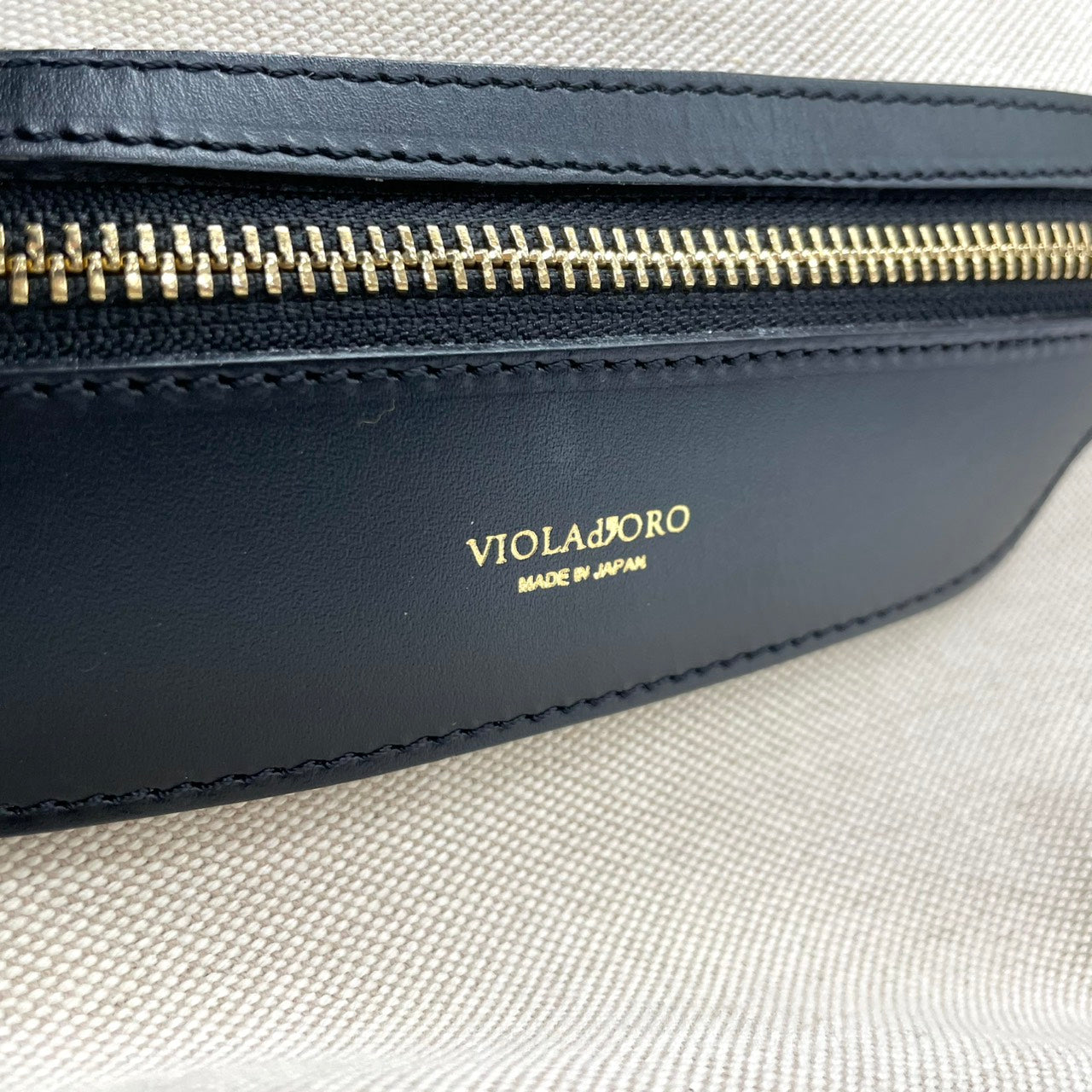 【美品/ストラップ新品】ヴィオラドーロ 2WAY トートバッグ バンブーハンドル ショルダーバッグ ハンドバッグ 肩掛け 斜め掛け可 A4 大容量 自立可 キャンバス レザー ベージュ ブラック レディース 婦人 通勤 オフィスエレガント 日本製 k13