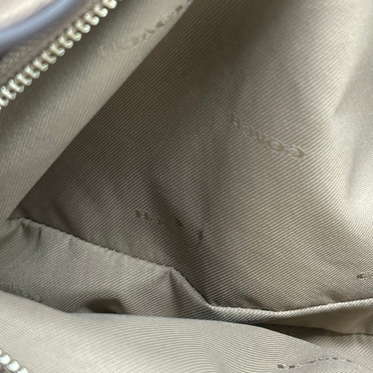 美品 コーチ COACH イーディー 36855 トートバッグ ショルダーバッグ チェーン ターンロック レザー 本革 ベージュ グレージュ レディース 肩掛け ワンショルダー A4収納可 通勤 通学 鞄 カバン s78