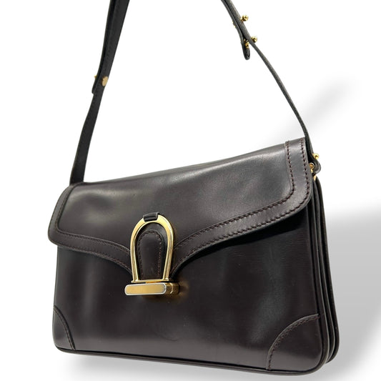 ロウナーロンドン LAUNER LONDON ハンドバッグ ワンショルダーバッグ ショルダーバッグ 2way レザー 本革 ブラウン 茶色 王室御用達 レディース 斜め掛け可 自立可 エレガント クラシック ビンテージ 上品 高級感 冠婚葬祭 s78