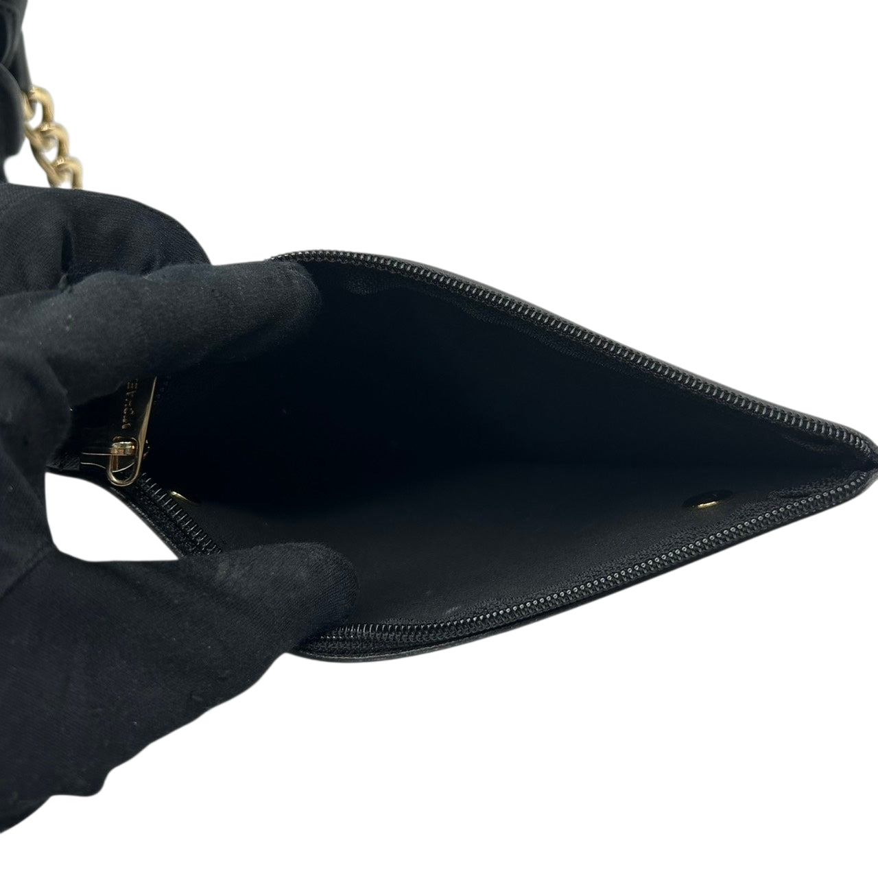 美品 マイケルコース MICHAEL KORS ハミルトン Hamilton トートバッグ ハンドバッグ チェーンショルダー パンチング 黒 ブラック ゴールド金具 パドロック ポーチ付 自立可 肩掛け ワンショルダー サッチェル レディース s93