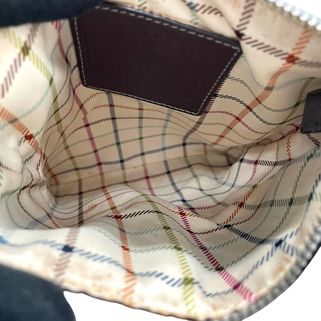 【良品】コーチ COACH ヘリテージ ストライプ シグネチャー ショルダーバッグ ポシェット 斜め掛け クロスボディ PVC レザー ブラウン グレー 馬車ロゴ 41664 G0873 レディース カジュアル お出かけ 鞄 カバン s97