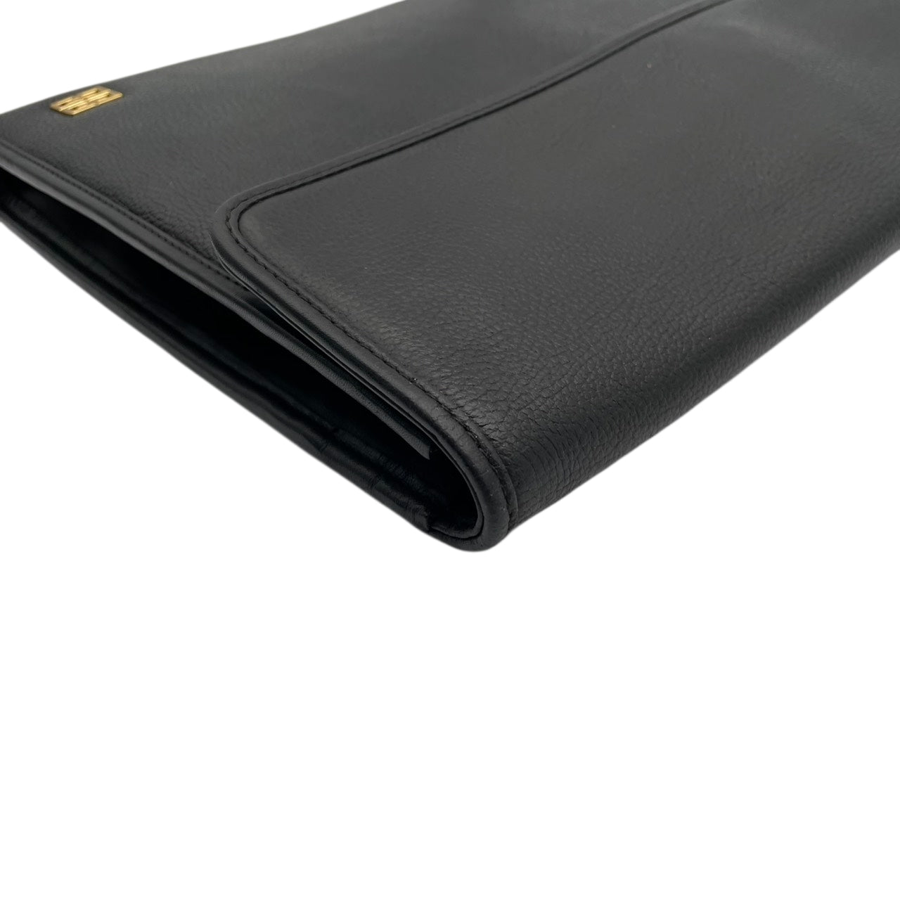 美品 ジバンシィ GIVENCHY 4Gロゴ ゴ ールド金具 レザー クラッチバッグセカ ンドバッグブラック 黒 A4サイズ収納可 能 ヴィンテージ ビンテージクラシック エレガント 高級感フォーマル ビジネス 通勤 通学 メンズレディース |S69