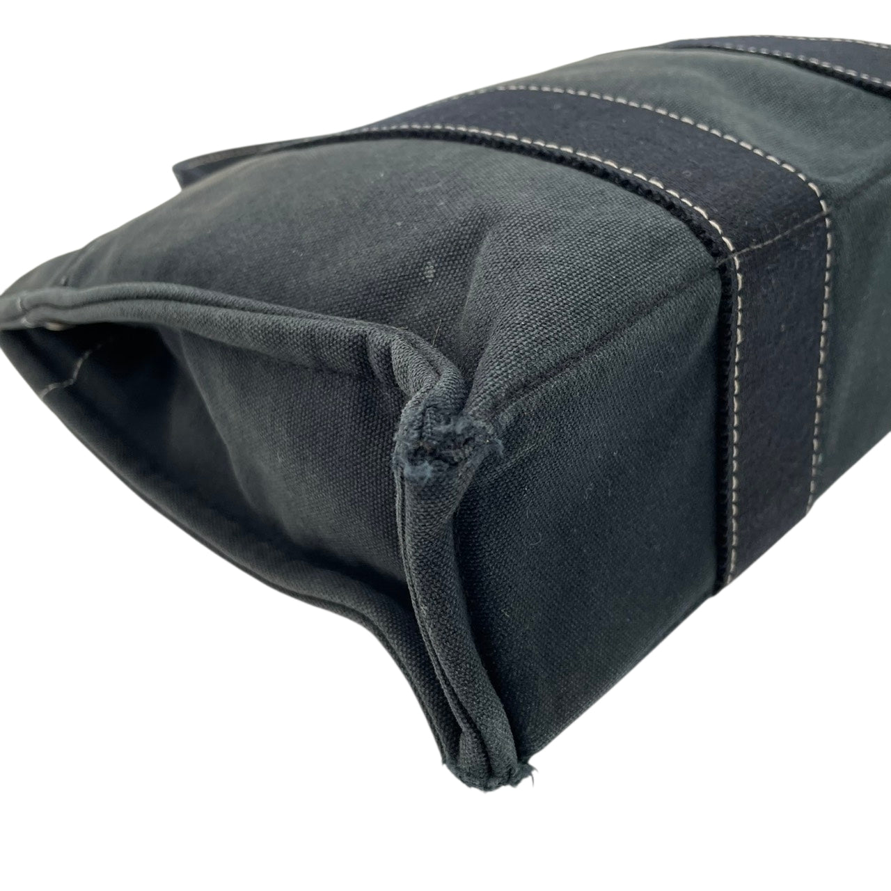 エルメス トートバッグ フールトゥPM キャンバス ネイビー ブラック シルバー金具 ハンドバッグ ミニバッグ ヴィンテージ ビンテージ クラシック カジュアル シンプル 頑丈 メンズ レディース ユニセックス 普段使い お出かけ 上品 人気 定番 S69