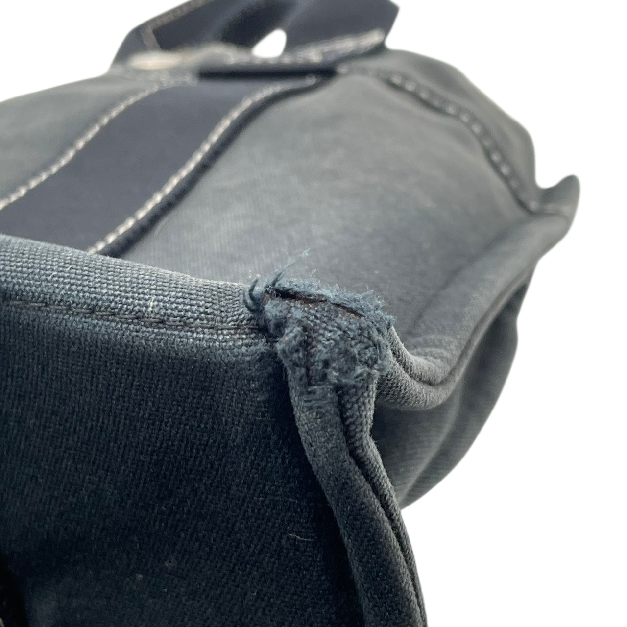 エルメス トートバッグ フールトゥPM キャンバス ネイビー ブラック シルバー金具 ハンドバッグ ミニバッグ ヴィンテージ ビンテージ クラシック カジュアル シンプル 頑丈 メンズ レディース ユニセックス 普段使い お出かけ 上品 人気 定番 S69