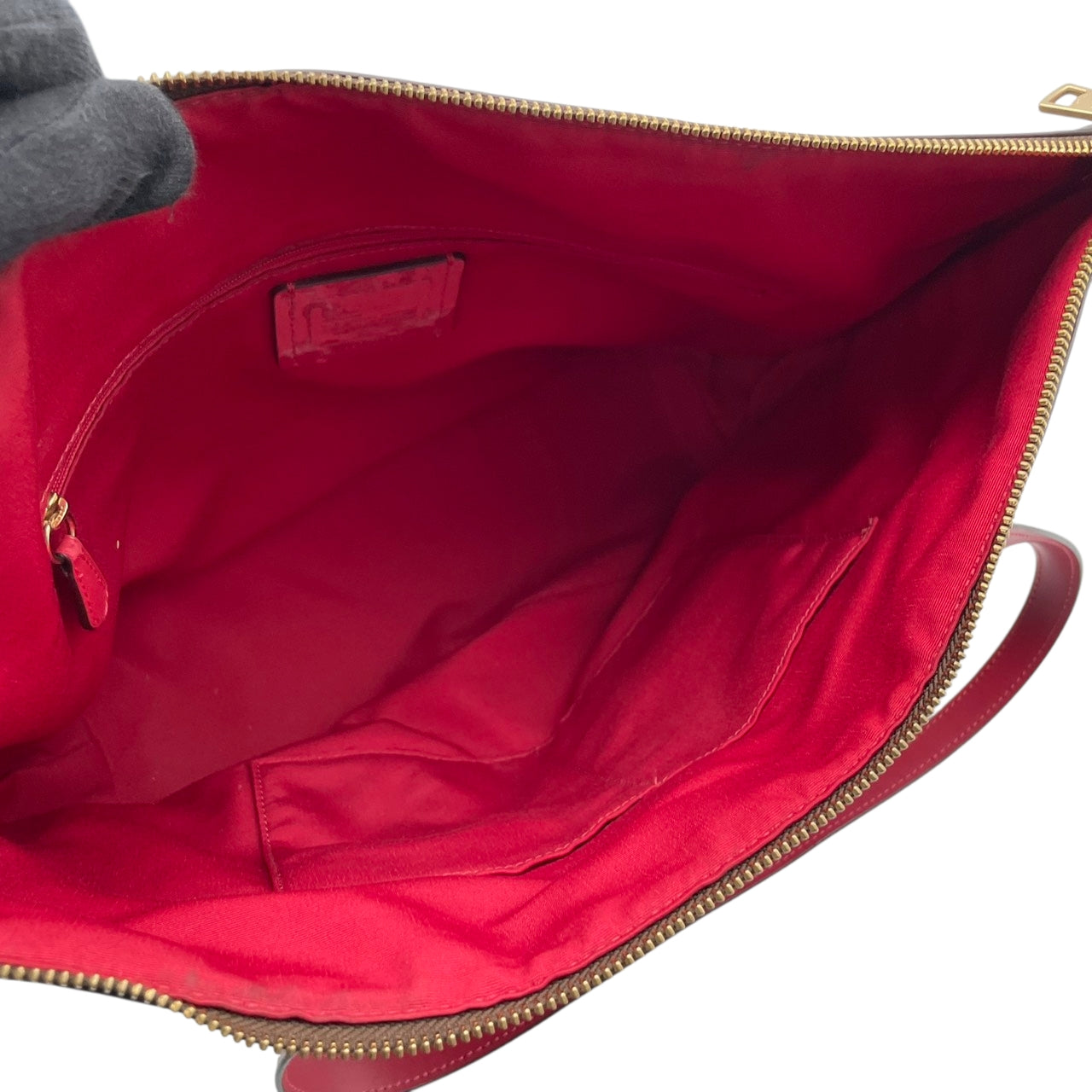 美品 コーチ COACH シグネチャー ギャラリートート トートバッグ PVC レザー ブラウン ワインレッド 79609 シルバー金具 A4サイズ収納可能 肩掛け ワンショルダー 大容量 エレガント ヴィンテージ クラシック ビジネス 通勤 通学 S69