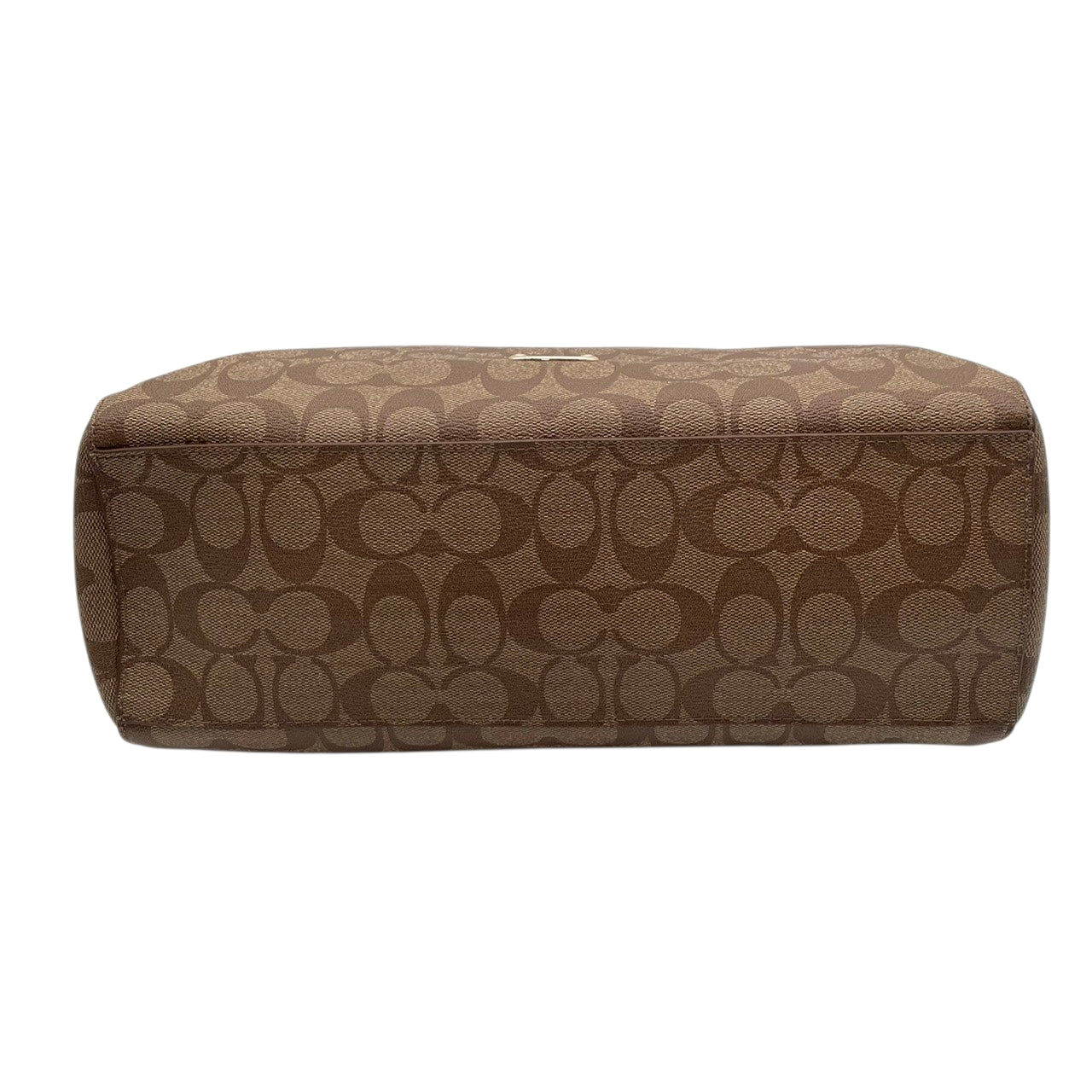 美品 コーチ COACH シグネチャー セレスト コンバーチブル ホーボー PVCキャンバス カーキ ブラウン レザー ショルダーバッグ レディース F34910 通勤 大容量 ゴールド金具 中古 U3