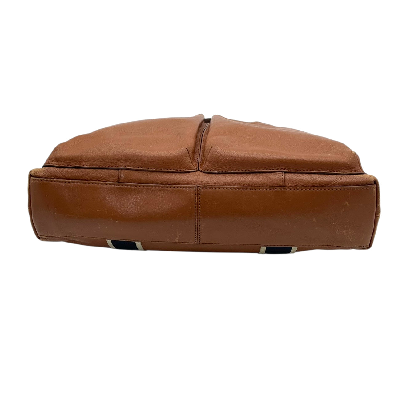コーチ COACH ヘリテージ ウェブ 牛革 本革 レザー フォルドオーバー トートバッグ ブラウン ショルダーバッグ 2WAY メンズ F70558 大容量 通勤通学 ビジネス A4収納 シルバー金具 正規品 中古 U3