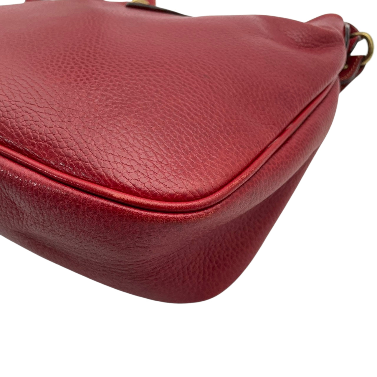 コーチ COACH シェリダン コレクション 本革 フルグレイン レザー ショルダーバッグ レッド 赤 ターンロック 肩掛け レディース 大容量 A4収納 イタリア製 ゴールド金具 牛革 正規品 人気 中古 U3