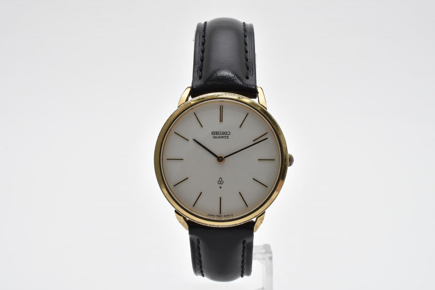 SEIKO セイコー 7620-8050 クォーツ ドレスウォッチ メンズ 腕時計 ホワイト文字盤 ゴールドカラー ヴィンテージ
