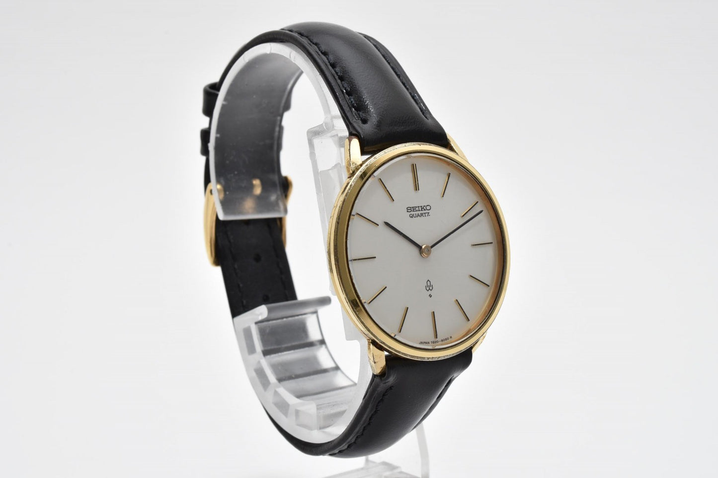 SEIKO セイコー 7620-8050 クォーツ ドレスウォッチ メンズ 腕時計 ホワイト文字盤 ゴールドカラー ヴィンテージ
