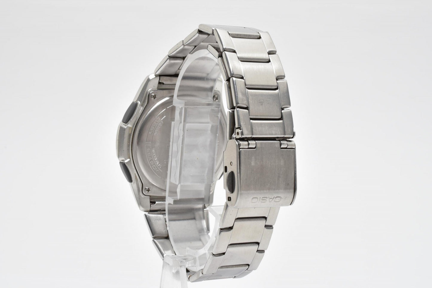 カシオ CASIO Wave Ceptor WVA-M630 メンズ腕時計 電波ソーラー アナデジ シルバー ステンレス