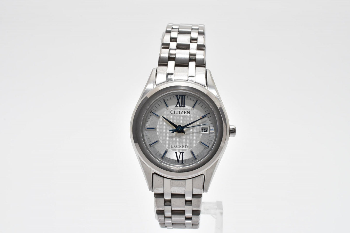 シチズン CITIZEN EXCEED FE1000-51A レディース腕時計 エコドライブ シルバー文字盤 デイト ステンレス