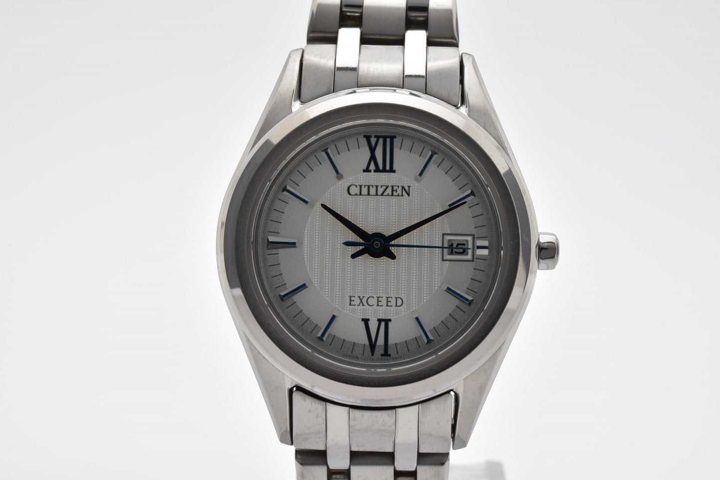 シチズン CITIZEN EXCEED FE1000-51A レディース腕時計 エコドライブ シルバー文字盤 デイト ステンレス