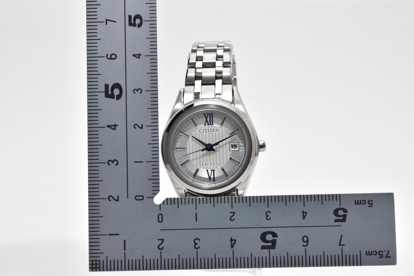 シチズン CITIZEN EXCEED FE1000-51A レディース腕時計 エコドライブ シルバー文字盤 デイト ステンレス