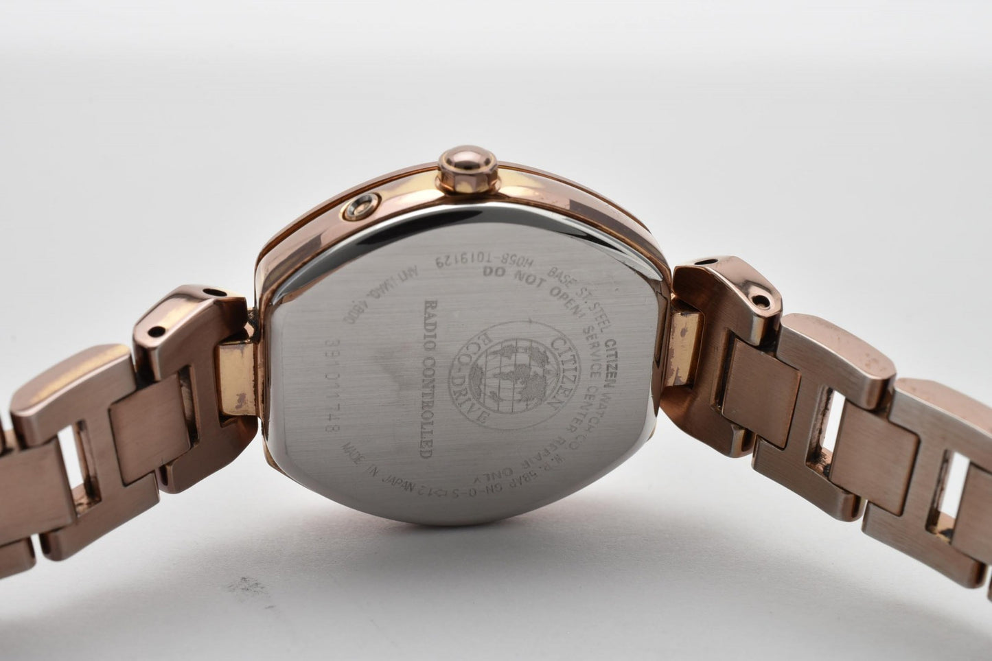 シチズン CITIZEN XC H058-T019129 エコドライブ 電波ソーラー レディース腕時計 ピンクゴールド ブラウン文字盤