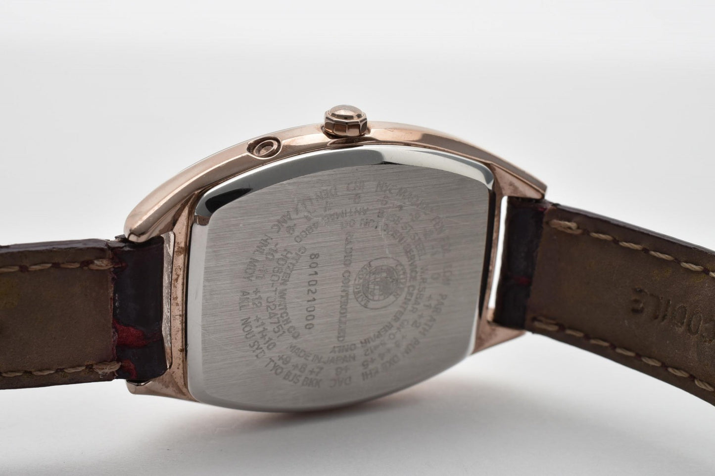 シチズン CITIZEN xC H060-T024751 レディース腕時計 エコドライブ 電波時計 シルバー文字盤 レザーベルト