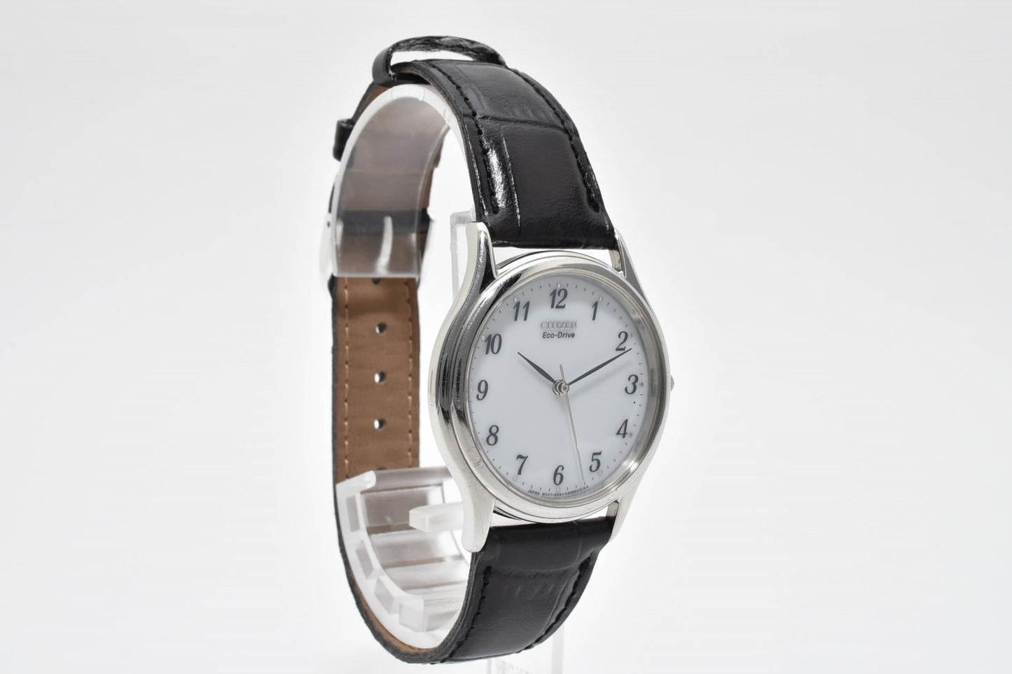 CITIZEN シチズン Eco-Drive E031-K006015CK メンズ腕時計 ソーラー ホワイト文字盤 レザーベルト