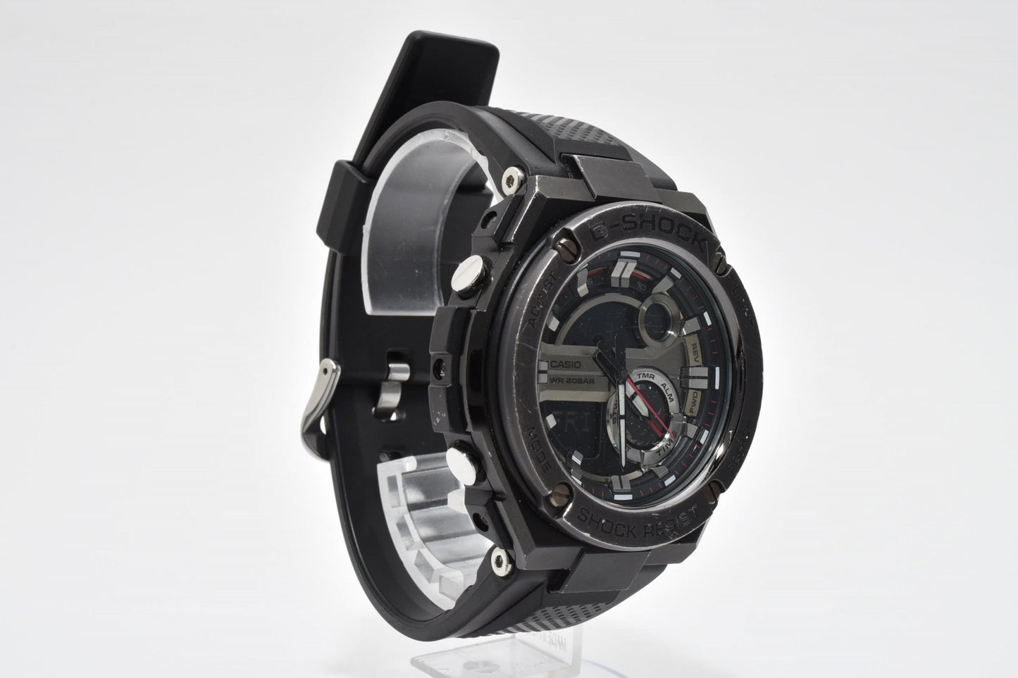 カシオ CASIO G-SHOCK G-STEEL GST-210B メンズ腕時計 タフソーラー アナデジ ブラック Gショック
