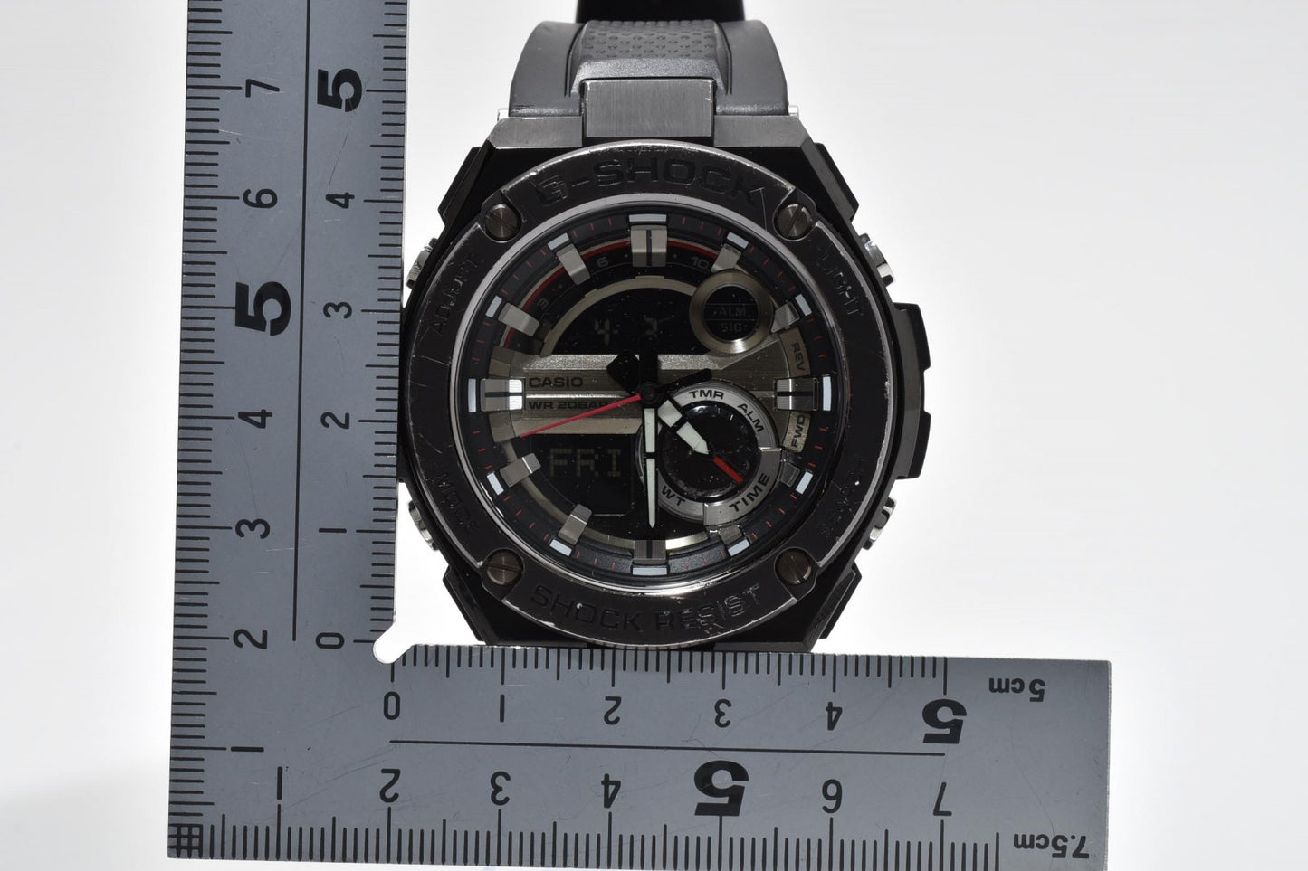 カシオ CASIO G-SHOCK G-STEEL GST-210B メンズ腕時計 タフソーラー アナデジ ブラック Gショック