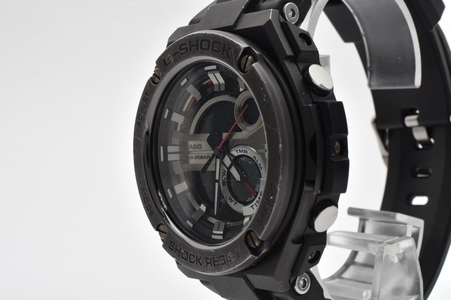 カシオ CASIO G-SHOCK G-STEEL GST-210B メンズ腕時計 タフソーラー アナデジ ブラック Gショック