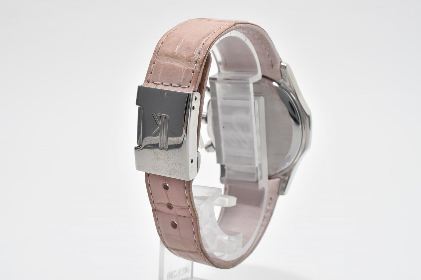 セイコー SEIKO LUKIA 7T92-0BV0 クロノグラフ レディース腕時計 パール文字盤 クオーツ レザーベルト