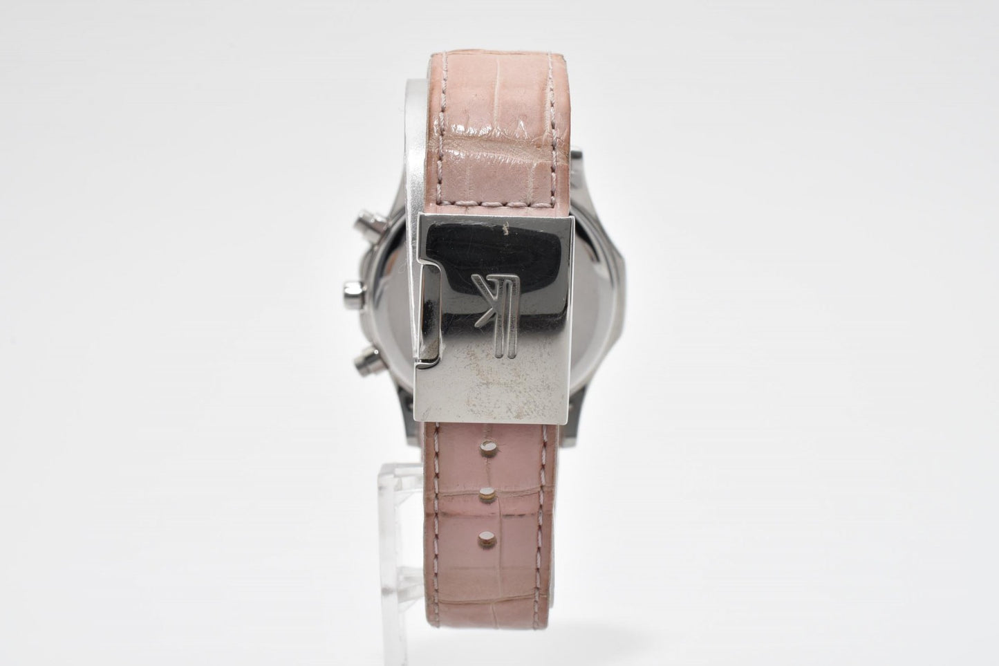 セイコー SEIKO LUKIA 7T92-0BV0 クロノグラフ レディース腕時計 パール文字盤 クオーツ レザーベルト