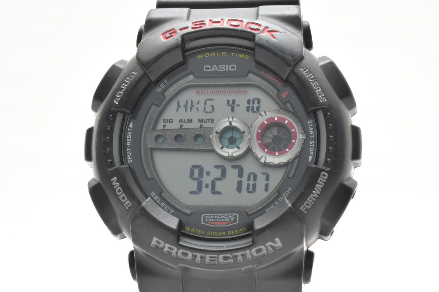 カシオ CASIO G-SHOCK GD-100-1JF メンズ腕時計 デジタル ブラック 樹脂ベルト Gショック 黒 ブラック 箱付き