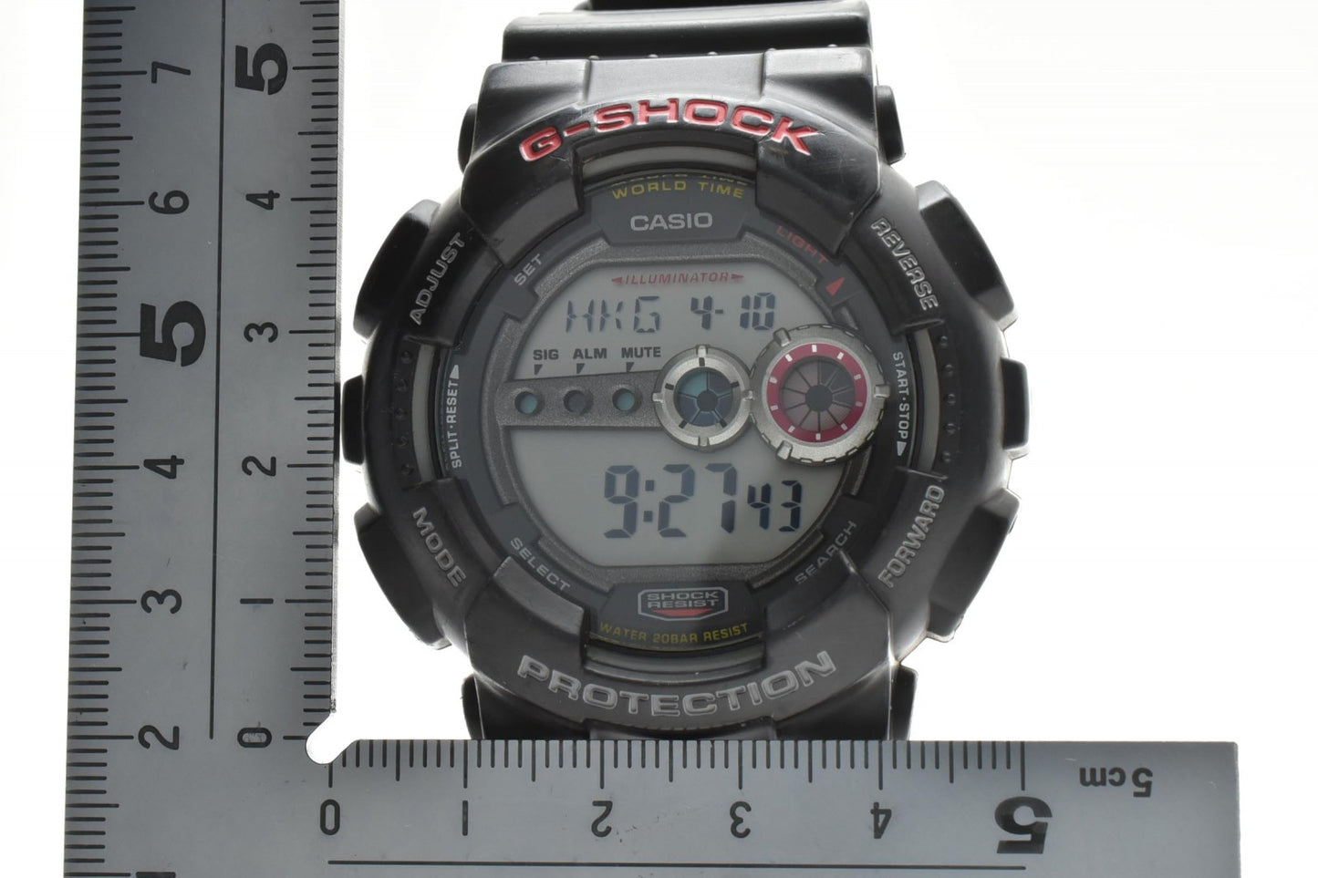 カシオ CASIO G-SHOCK GD-100-1JF メンズ腕時計 デジタル ブラック 樹脂ベルト Gショック 黒 ブラック 箱付き