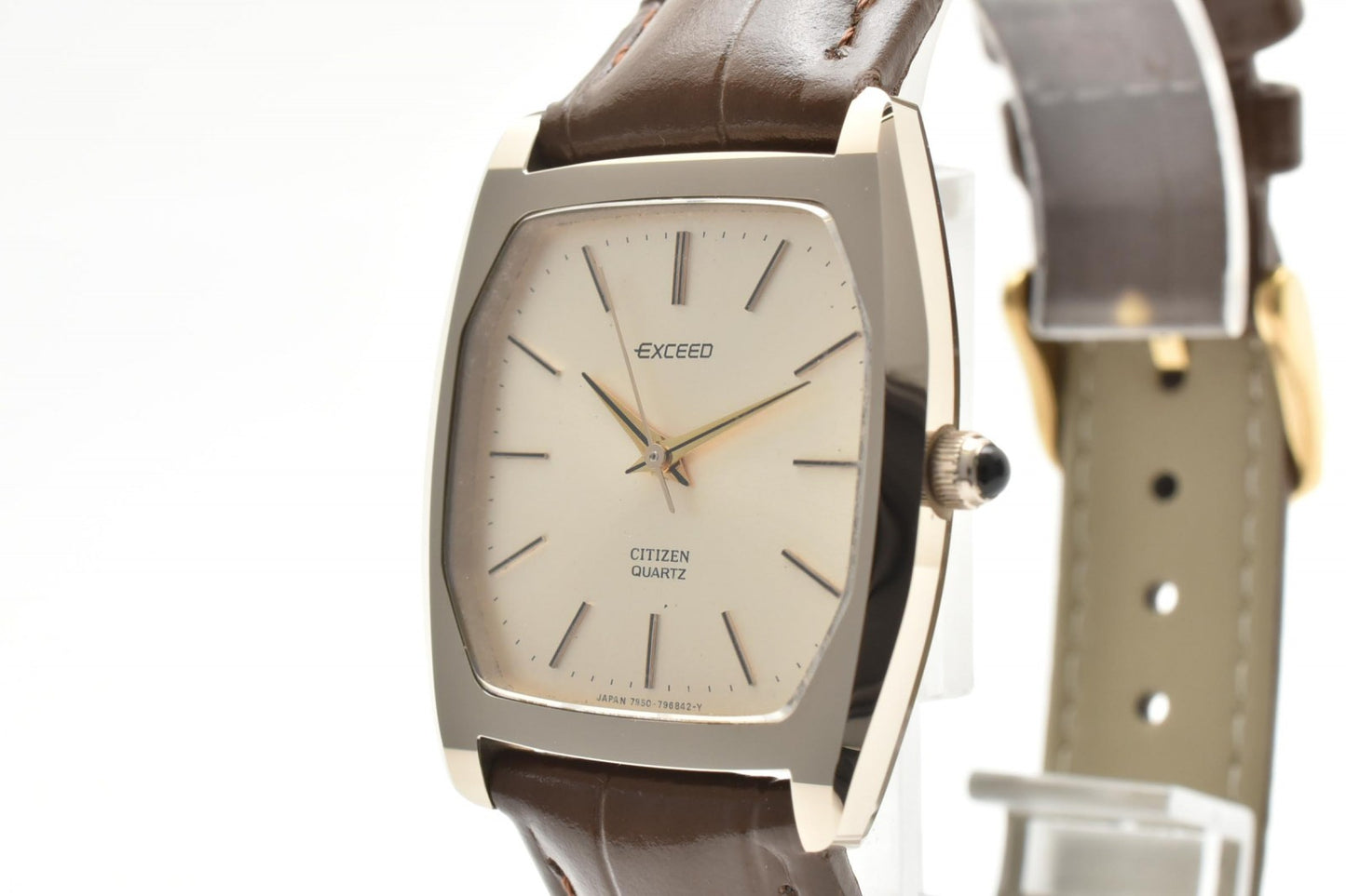 シチズン CITIZEN EXCEED 4-796225YO レディース腕時計 クオーツ スクエアケース シャンパン文字盤