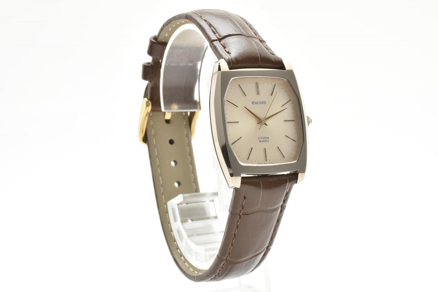 シチズン CITIZEN EXCEED 4-796225YO レディース腕時計 クオーツ スクエアケース シャンパン文字盤