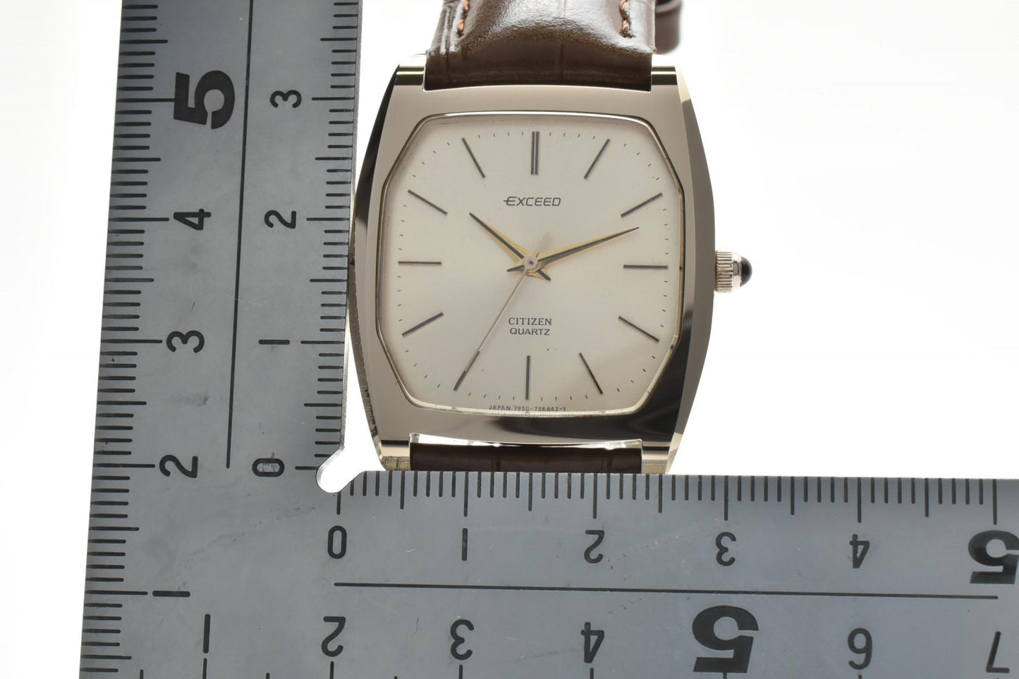 シチズン CITIZEN EXCEED 4-796225YO レディース腕時計 クオーツ スクエアケース シャンパン文字盤