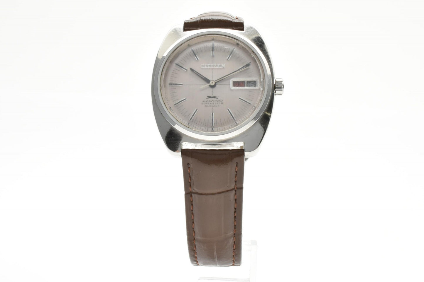 シチズン CITIZEN Leopard Super Beat 4-720539Y メンズ腕時計 自動巻き ハイビート デイデイト