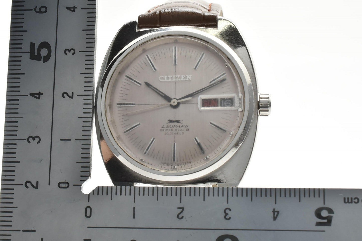 シチズン CITIZEN Leopard Super Beat 4-720539Y メンズ腕時計 自動巻き ハイビート デイデイト