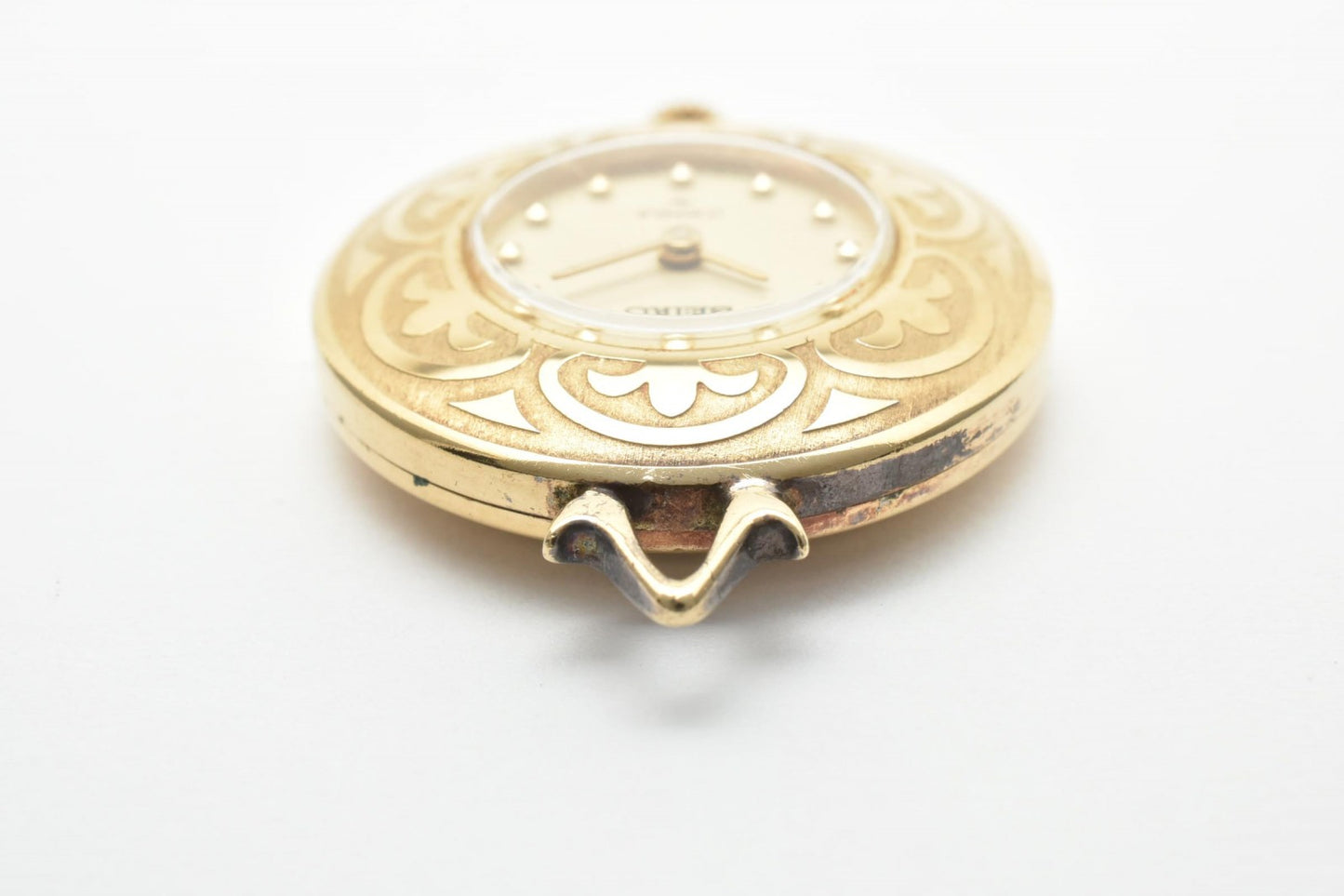 セイコー SEIKO ヴィンテージ 懐中時計 手巻き 17石 ゴールドカラー ハンターケース ポケットウォッチ