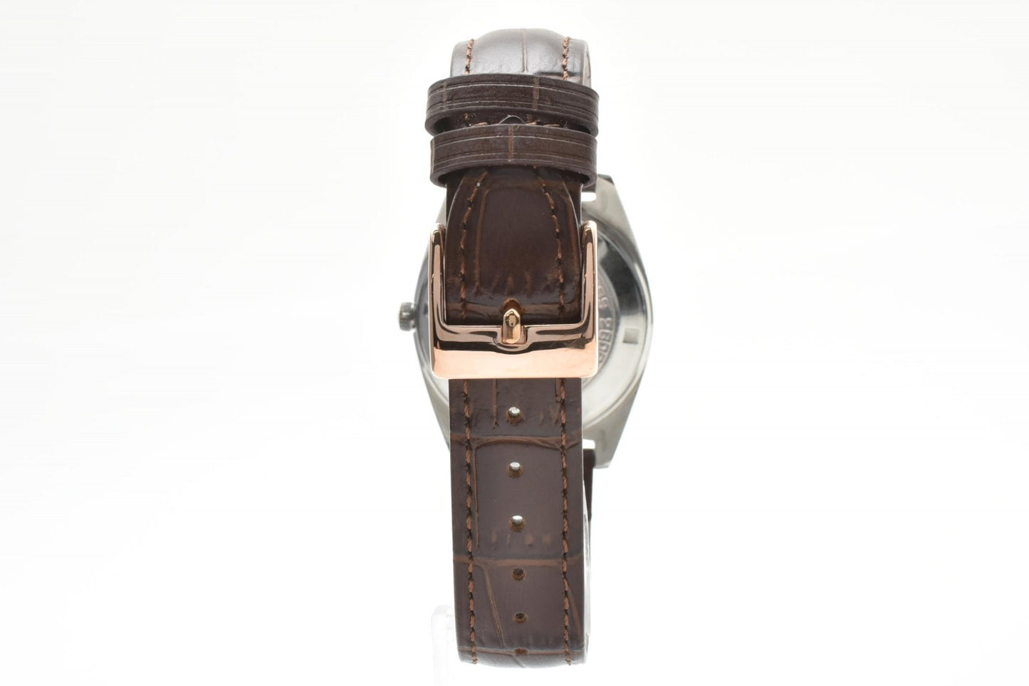 シチズン CITIZEN Compact 21 2806A-TA クオーツ メンズ腕時計 デイデイト シルバー文字盤 レザーベルト
