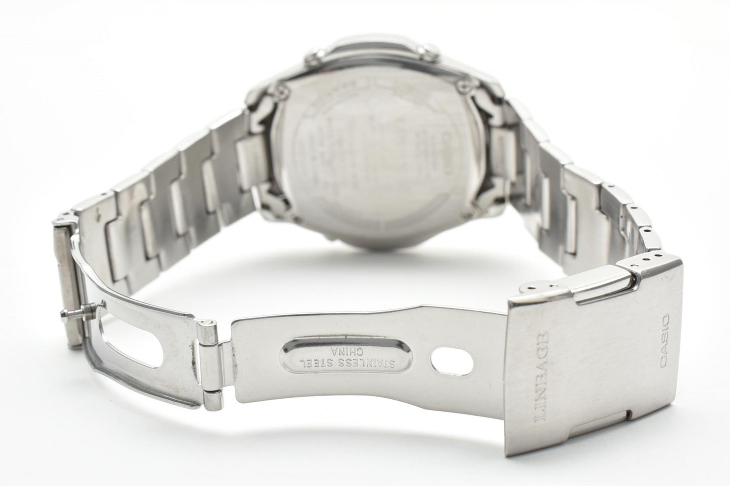カシオ CASIO Lineage LCW-M100 電波ソーラー メンズ腕時計 アナデジ グレー文字盤 ステンレス