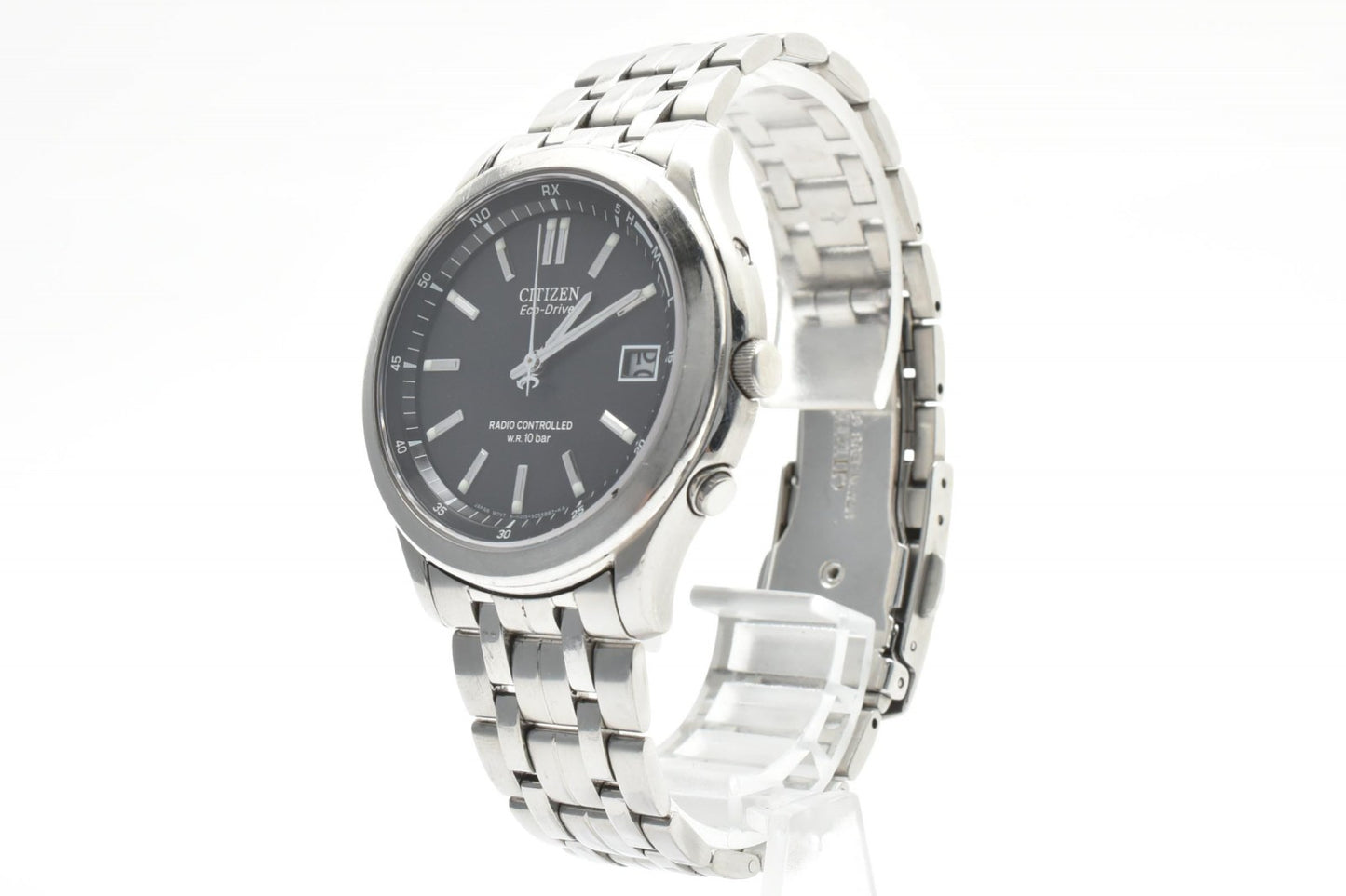シチズン CITIZEN ATTESA H415-S045495 メンズ腕時計 電波ソーラー エコドライブ ブラック文字盤 アテッサ