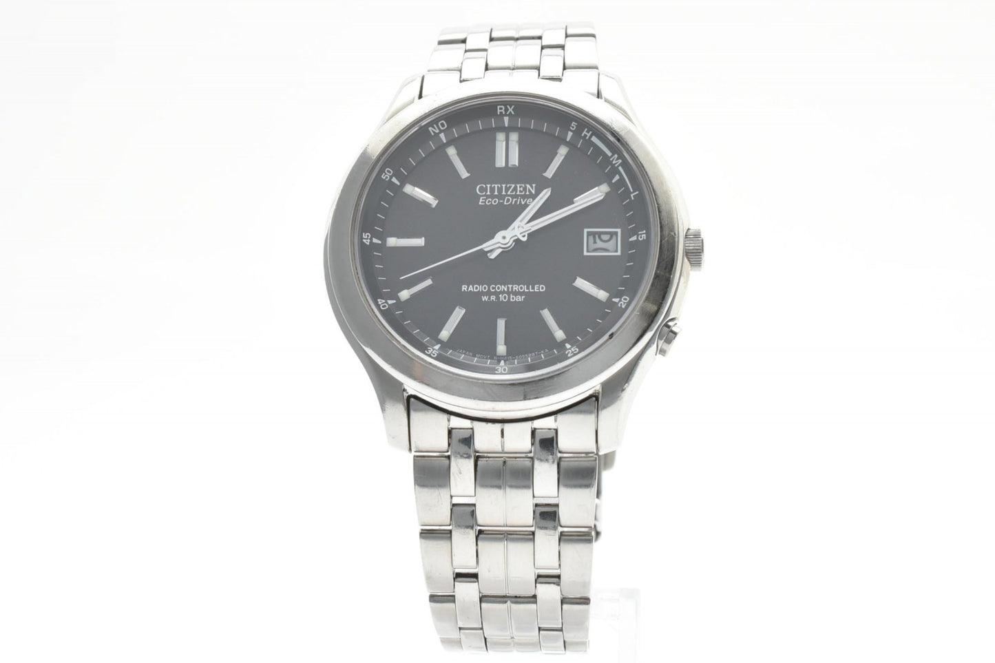 シチズン CITIZEN ATTESA H415-S045495 メンズ腕時計 電波ソーラー エコドライブ ブラック文字盤 アテッサ