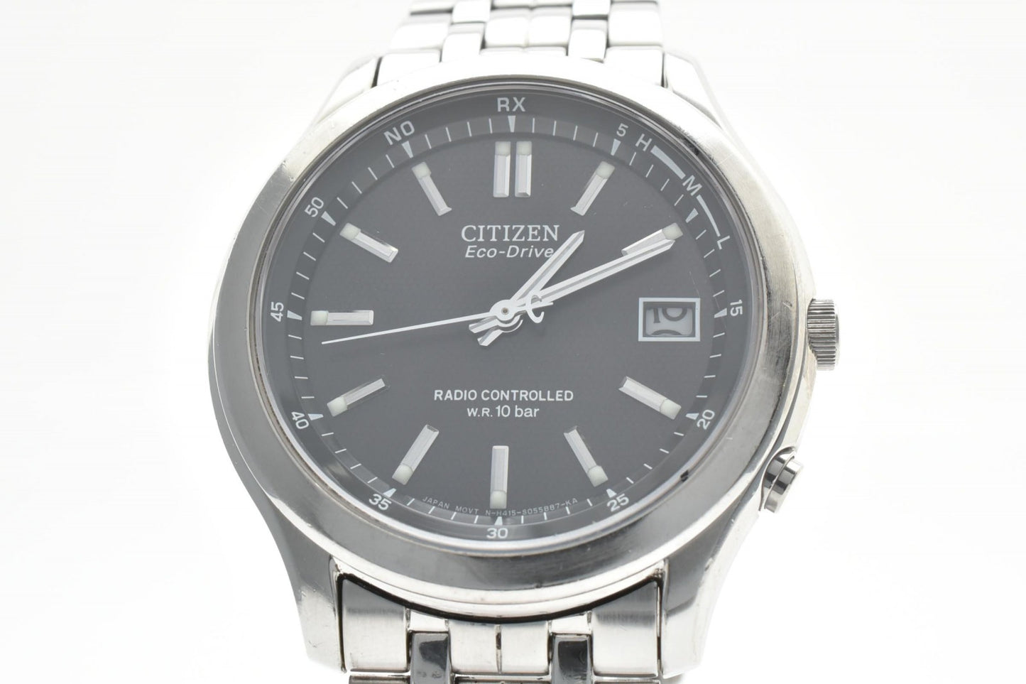 シチズン CITIZEN ATTESA H415-S045495 メンズ腕時計 電波ソーラー エコドライブ ブラック文字盤 アテッサ