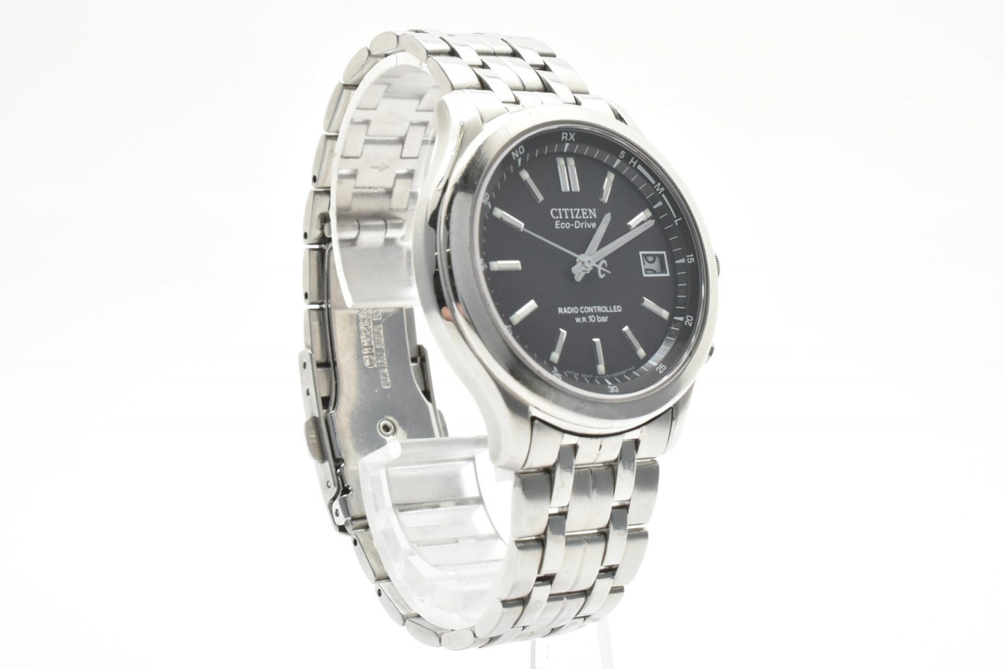 シチズン CITIZEN ATTESA H415-S045495 メンズ腕時計 電波ソーラー エコドライブ ブラック文字盤 アテッサ